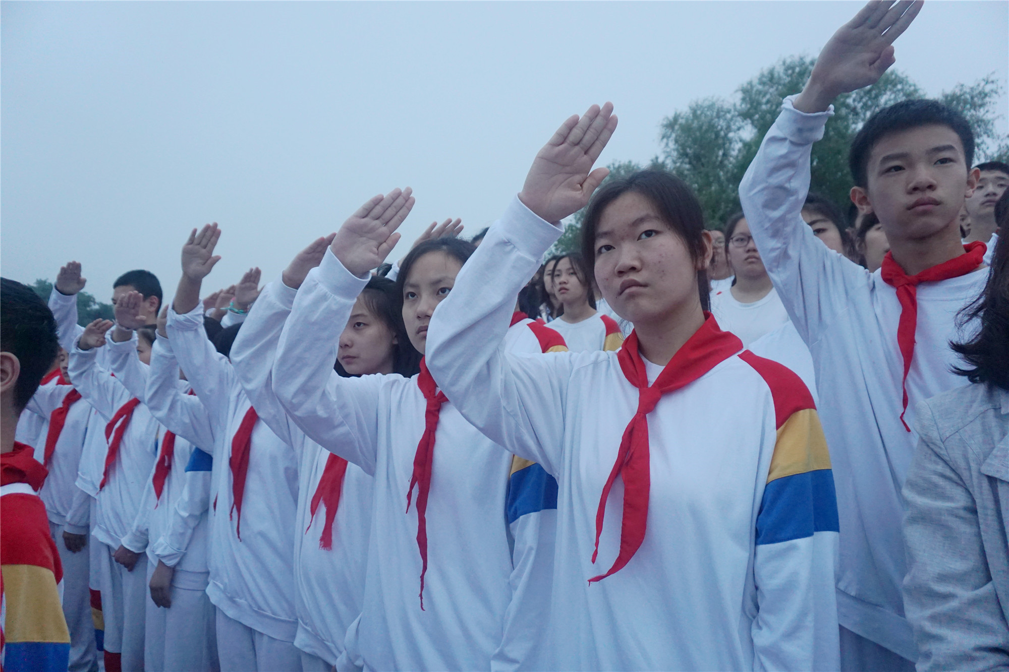 二十五中師生參加天安門廣場升旗儀式紀實